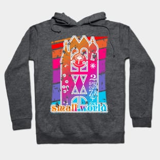 Small World One-Sided T-Shirt Hoodie